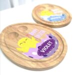 Printed EGG SHAPED Breakfast Egg Board – Easter Chick Design