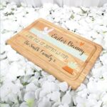 Rectangular Easter Bunny Treat Board - Ribbon Design