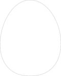 10cm Acrylic Egg Shape (Pack of 10)