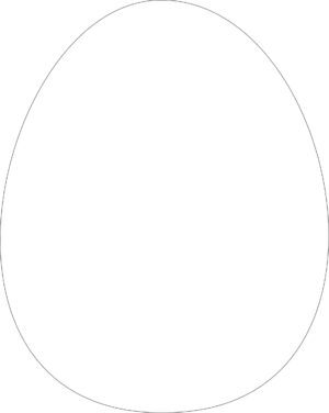 10cm Acrylic Egg Shape (Pack of 10)