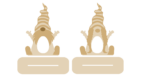 3mm layered Gnomes on Plinth Kinder or Creme Egg Holder