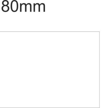 Acrylic shape 80mm x 40mm Rectangle