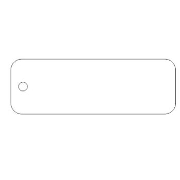 75mm x 25mm rounded key ring fob (pack of 10)
