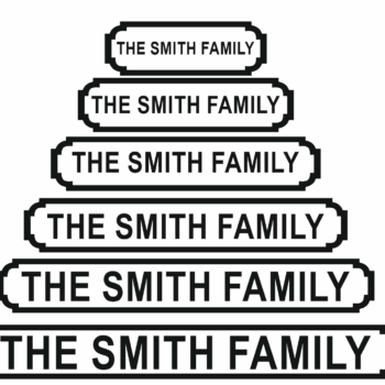 3mm Personalised Acrylic Street Sign (2 layers) 100mm High