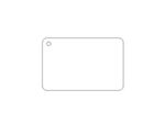 85mm x 55mm rounded key ring fob (pack of 10)
