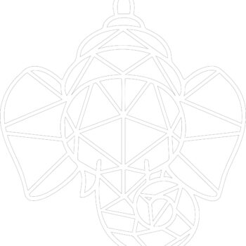 3mm mdf Geometric Ganesh