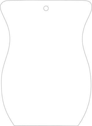 5cm Acrylic Scentsy Burner Shape (pack of 10)