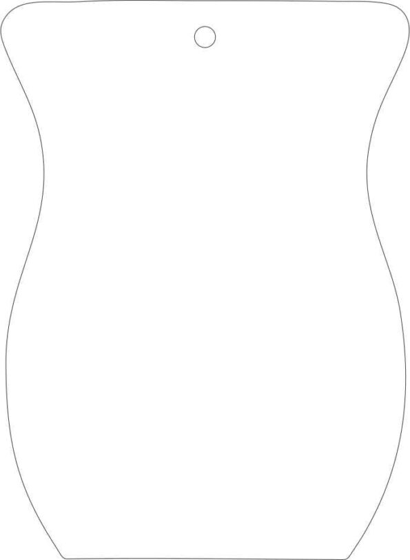 5cm Acrylic Scentsy Burner Shape (pack of 10)