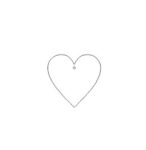 3cm Acrylic Standard Heart (Pack of 10)
