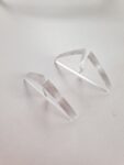 3mm Clear Hexagon Perspex Table Number and stand or Feet