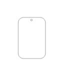 75mm x 50mm Acrylic Tag Shape (pack of 10)