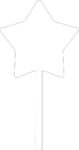 3mm Star Top Acrylic Cake Topper