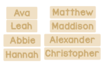 3mm mdf + 3mm mdf Personalised Name Puzzle