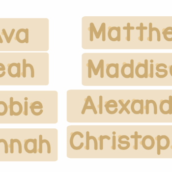 3mm mdf + 3mm mdf Personalised Name Puzzle
