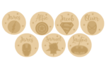 3mm mdf Circle Name and Superhero Plaque