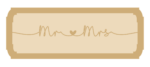 4mm + 4mm mdf Love Glitter Font Street Sign (15cm high)