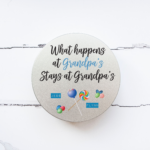Personalised Printed Tin – What Happens at Grandpa’s