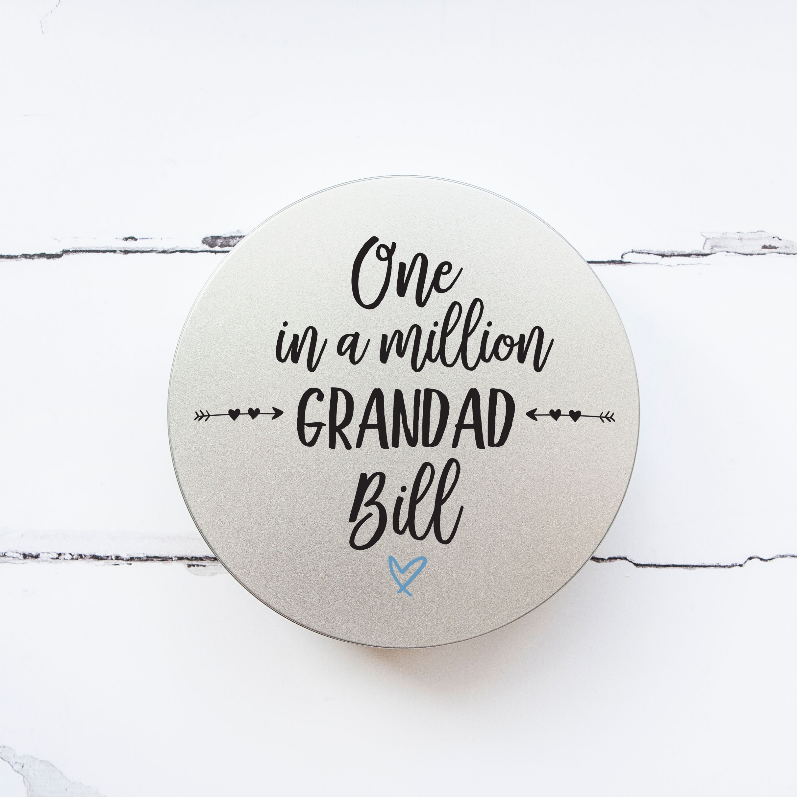 Personalised Printed Tin - One In a Million Grandad Personalised Printed Tin - One In a Million Grandad