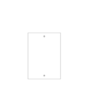 2 piece Set A5 Rectangle Door Number Sign with stand offs