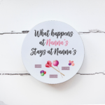 Personalised Printed Tin - Monochrome and Pink