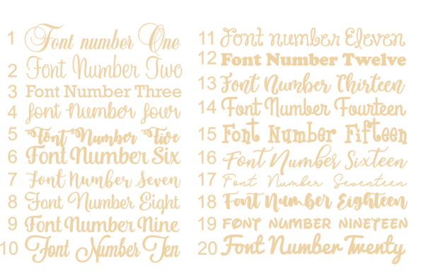FONT LIST