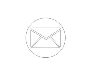 Acrylic Email Icon (pack of 5)