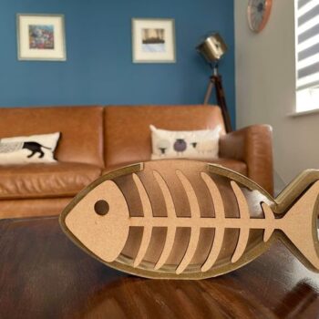 18mm Layered Fillable Fish with Skeleton Bone Front