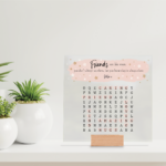 Printed IKEA Ribba or Sannahed Replacement Front Acrylic – Word Search – Friends Are Like Stars
