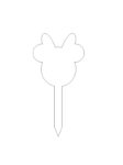 Lady Mouse Acrylic Cake Topper