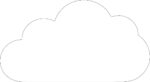 3mm Acrylic 10cm Wide Cloud Shape 2 (pack of 5)