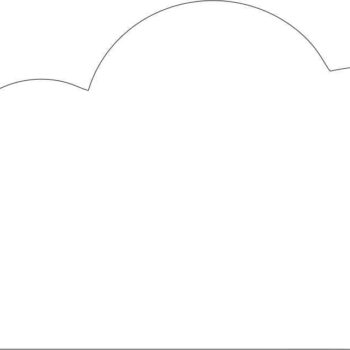 3mm Acrylic 10cm Wide Cloud Shape 2 (pack of 5)