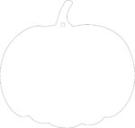 Acrylic Pumpkin 10cm High (pack of 10)