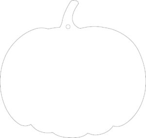 Acrylic Pumpkin 10cm High (pack of 10)