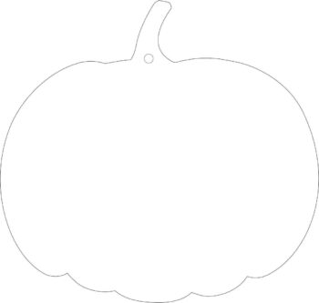 Acrylic Pumpkin 10cm High (pack of 10)