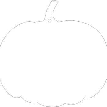 Acrylic Pumpkin 10cm High (pack of 10)