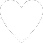 15cm Acrylic Standard Heart (Pack of 5)