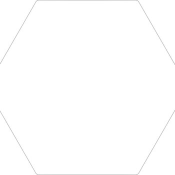 15cm High Acrylic Hexagon Shape (Pack of 10)