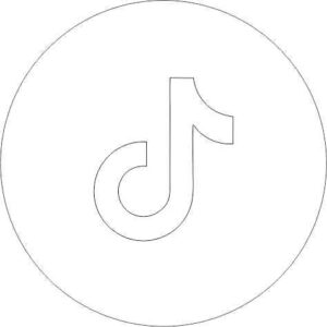 Acrylic Tik Tok Icon (pack of 5)