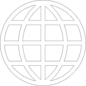 Acrylic www Icon (pack of 5)