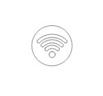 Acrylic Wifi Icon (pack of 5)