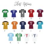 Printed Frosted Acrylic Football Shirt Plaque