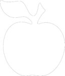 10cm Acrylic apple (Pack of 10)