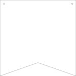 3mm MDF Wide Dovetail Bunting (pack of 10) 15cm x 15cm