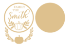 3MM MDF Personalised Layered Pumpkin and Wreath Circle