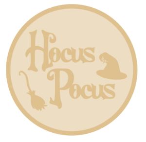 3MM MDF Layered Circle - Hocus Pocus