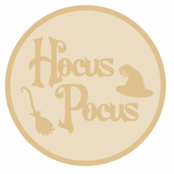 3MM MDF Layered Circle - Hocus Pocus
