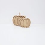 3mm Hanging New Layered Plump Pumpkin Bauble with name