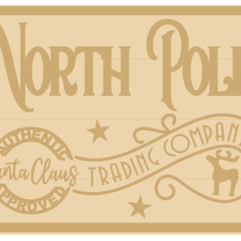 3MM MDF Layered Plaque - North Pole Trading Company