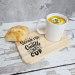 Printed Wooden Soup in Mug Board - Design 2 - Cuddle in a Cup
