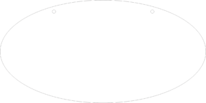 15cm Acrylic Oval (Pack of 10)